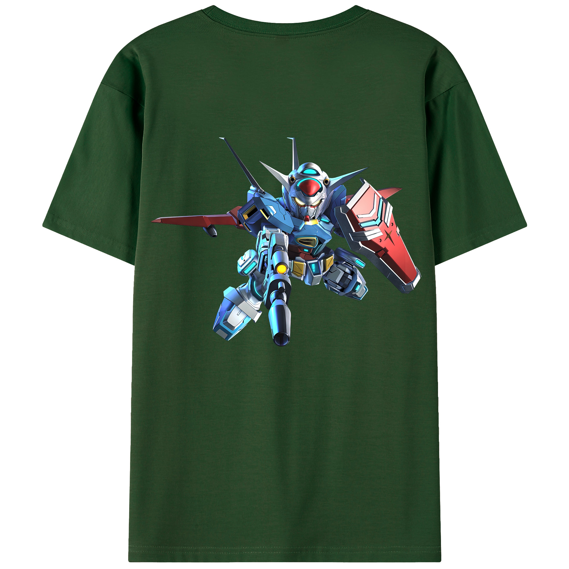 （画像用） 機動戦士ガンダム Mobile Suit Gundam 綿100％半袖Tシャツ（背面プリント）